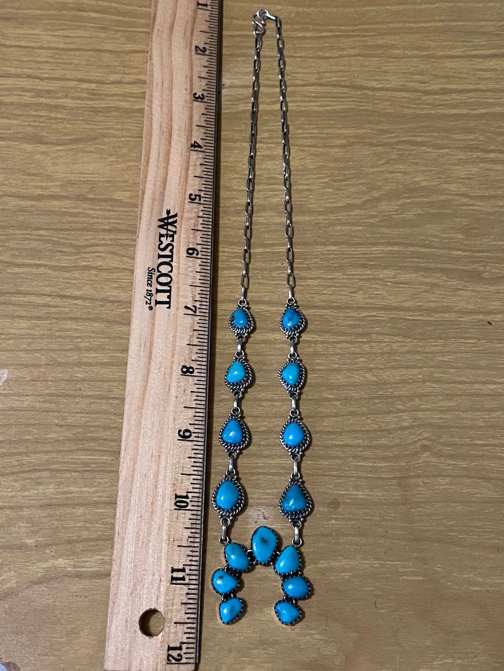 Kingman Turquoise Naja Necklace | 925 Sterling Silver G397