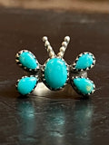 Kingman Turquoise Butterfly Ring Size 5.75 | 925 Sterling Silver G493