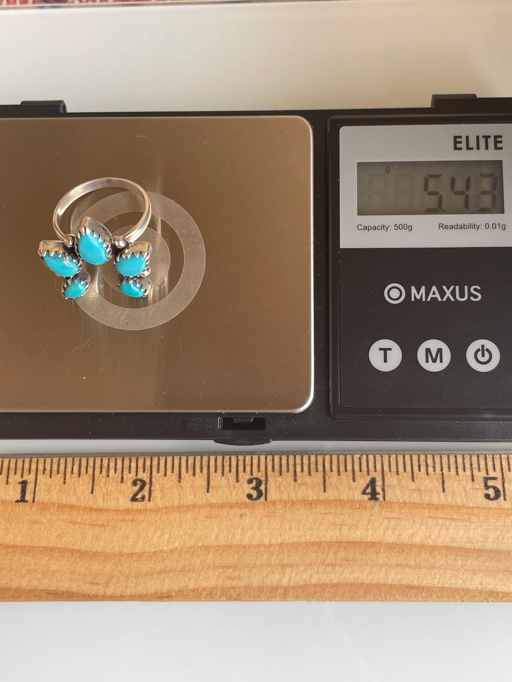 Kingman Turquoise Naja Ring Size 8 | 925 Sterling Silver G487