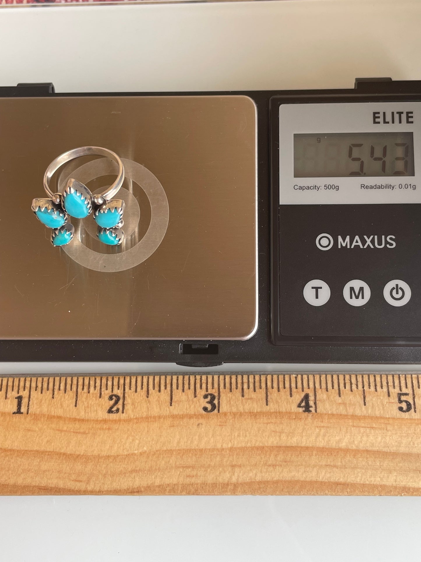 Kingman Turquoise Naja Ring Size 8 | 925 Sterling Silver G487