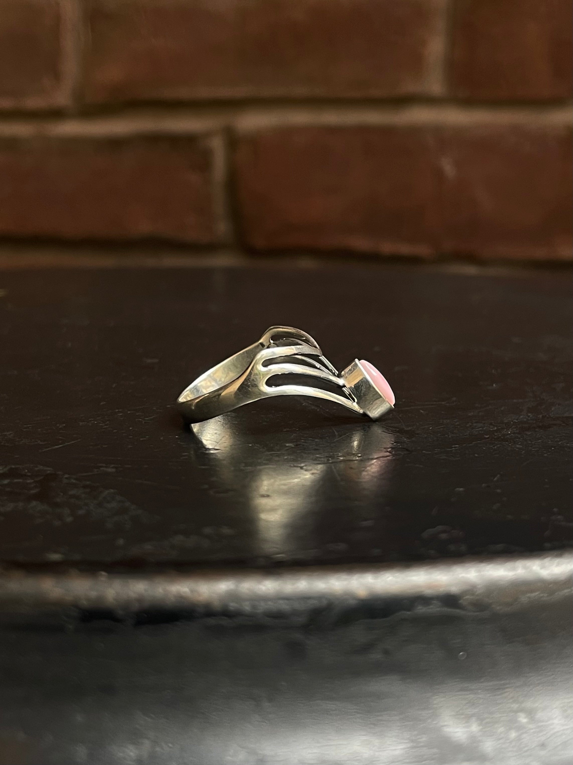 Pink Conch Ring Size 10.5 | 925 Sterling Silver G139