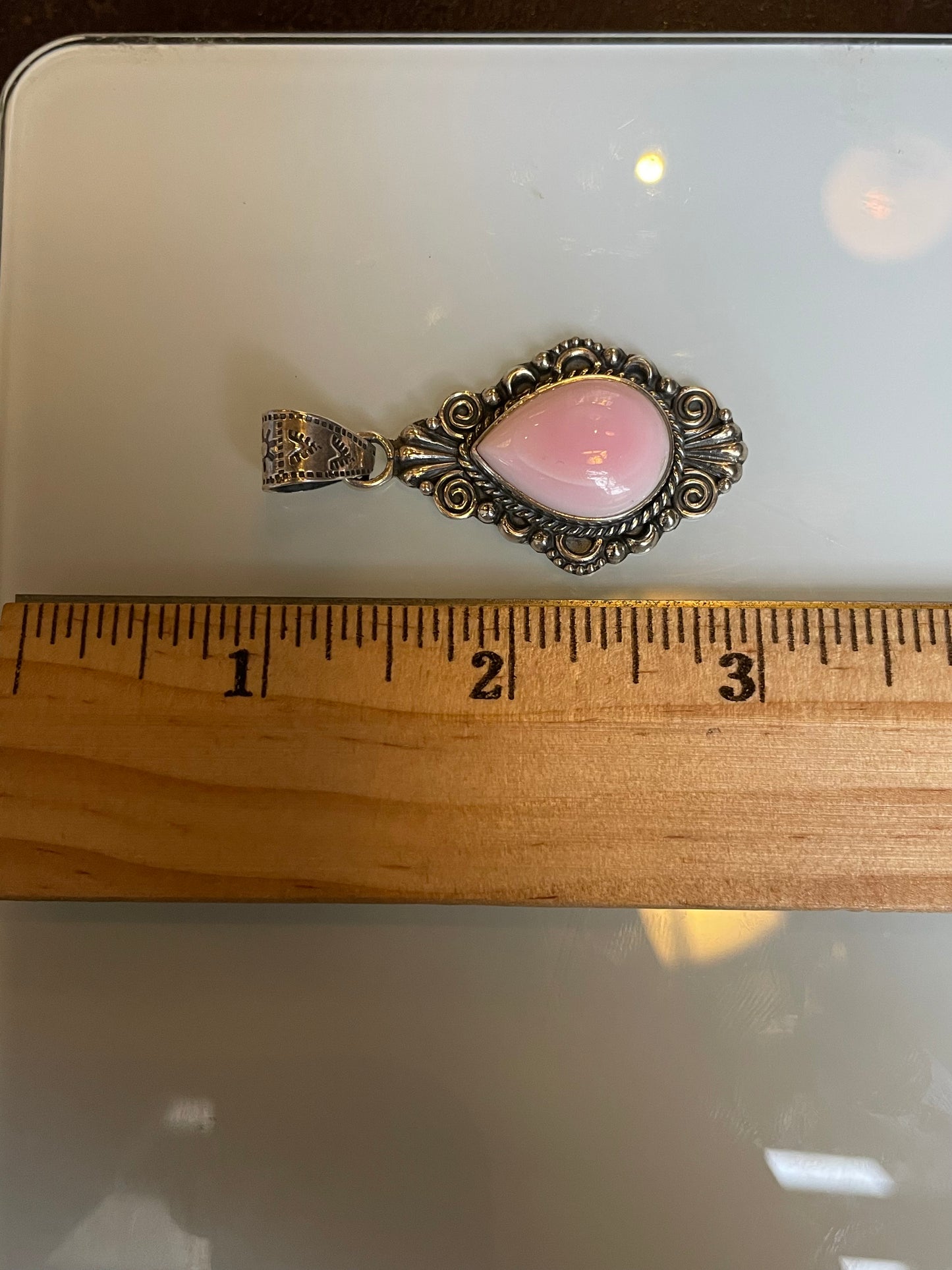 Pink Conch Pendant | 925 Sterling Silver C522