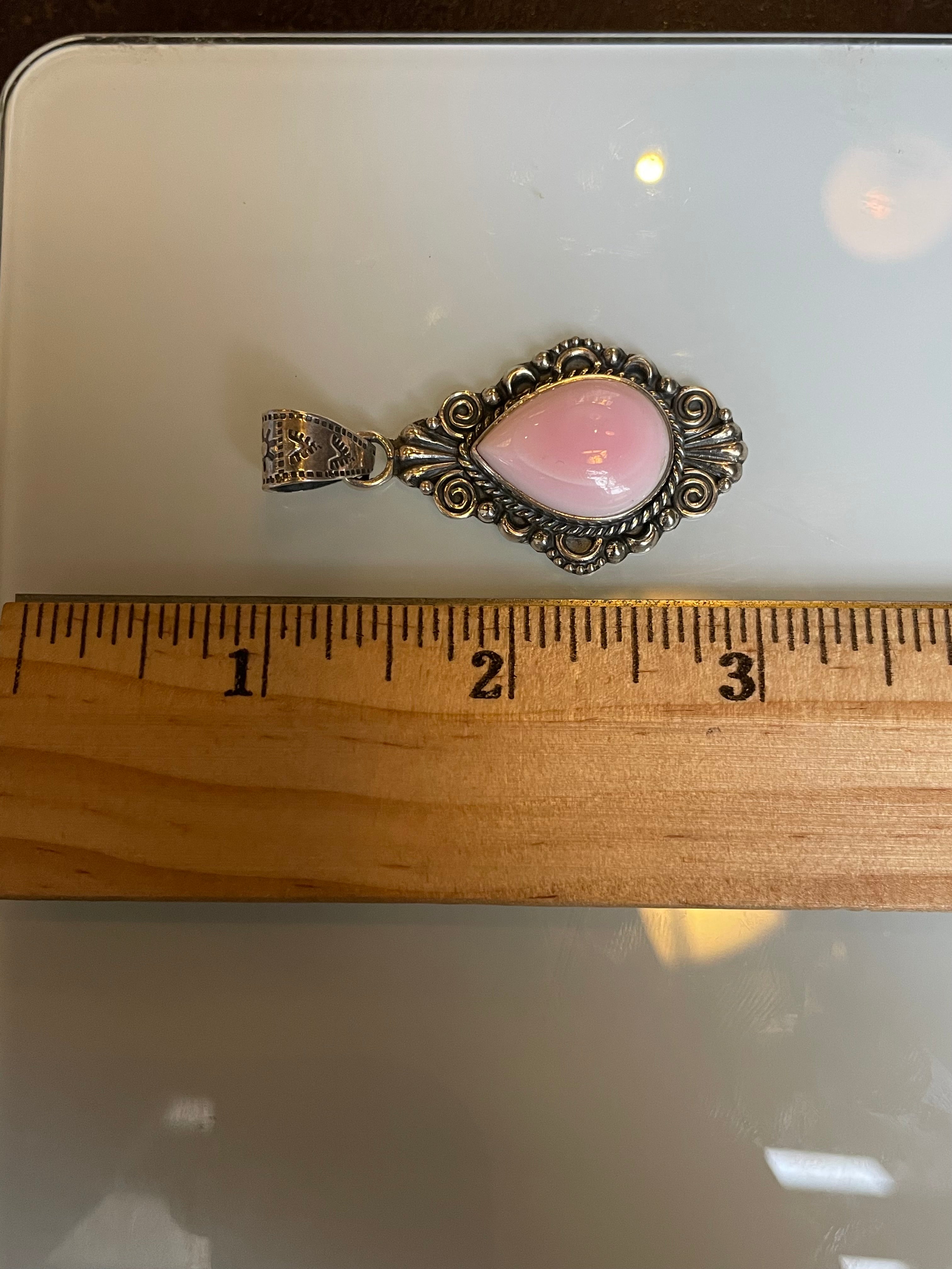 Pink Conch Pendant | 925 Sterling Silver C522