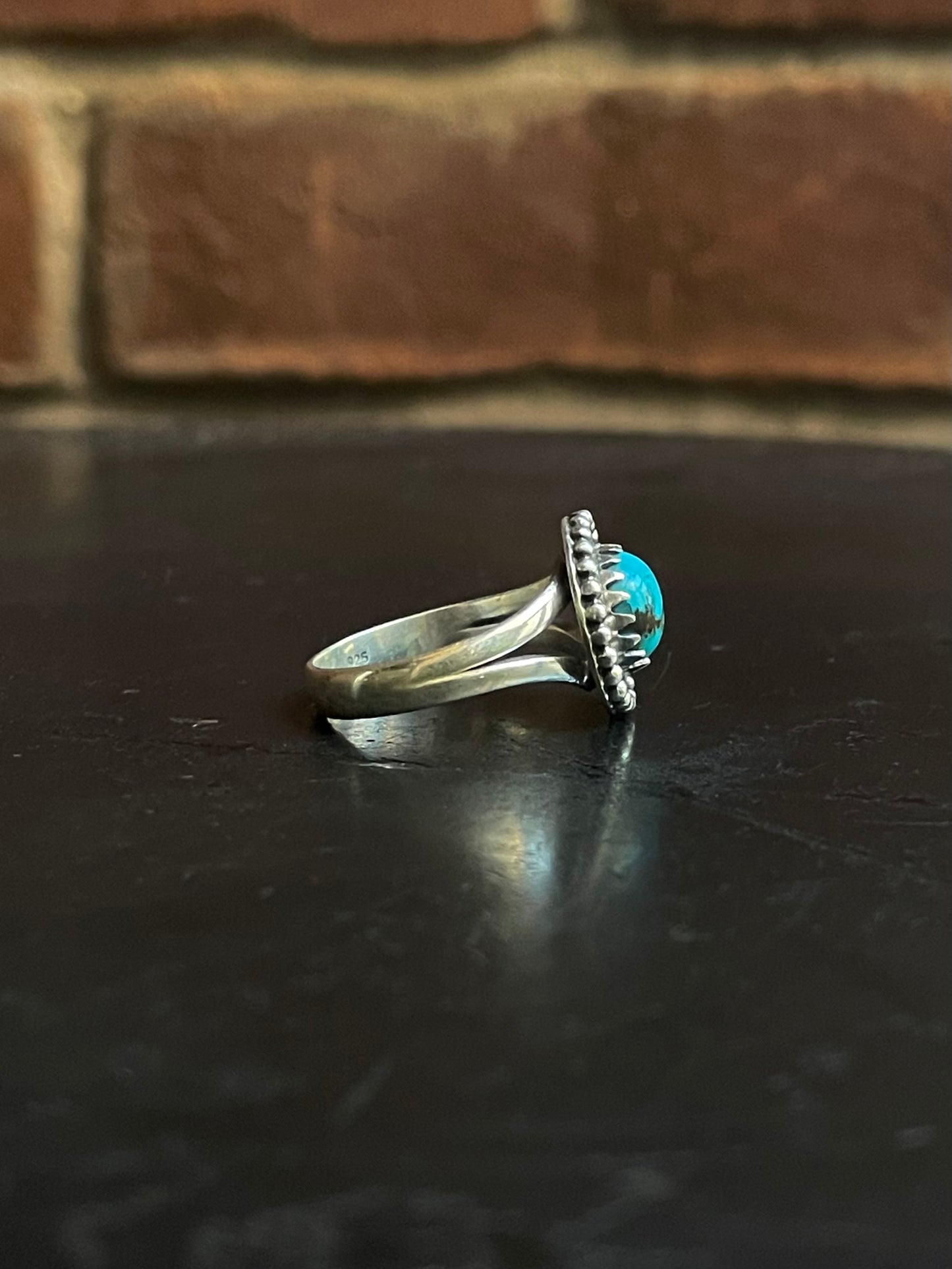 Kingman Turquoise Ring | Sterling Silver | Size 8 G380