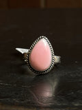 Pink Conch Ring Oval | Sterling Silver | Size 7 | A449