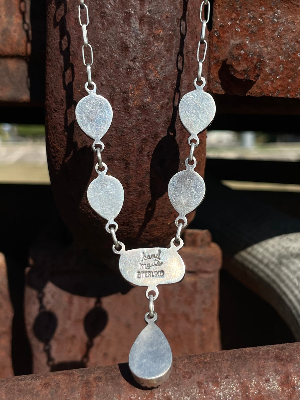 Orange Spiny Oyster Drop Necklace | 925 Sterling Silver E601