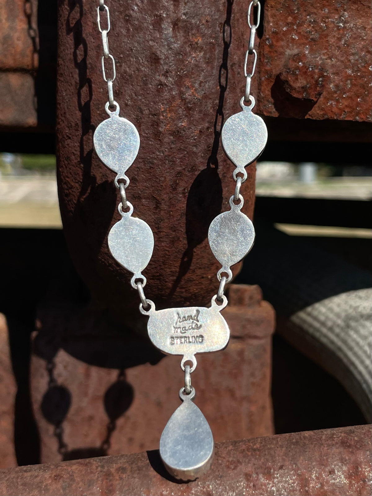 Orange Spiny Oyster Drop Necklace | 925 Sterling Silver E601