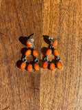Spiny Oyster Chandelier Stud Earrings | 925 Sterling Silver C841