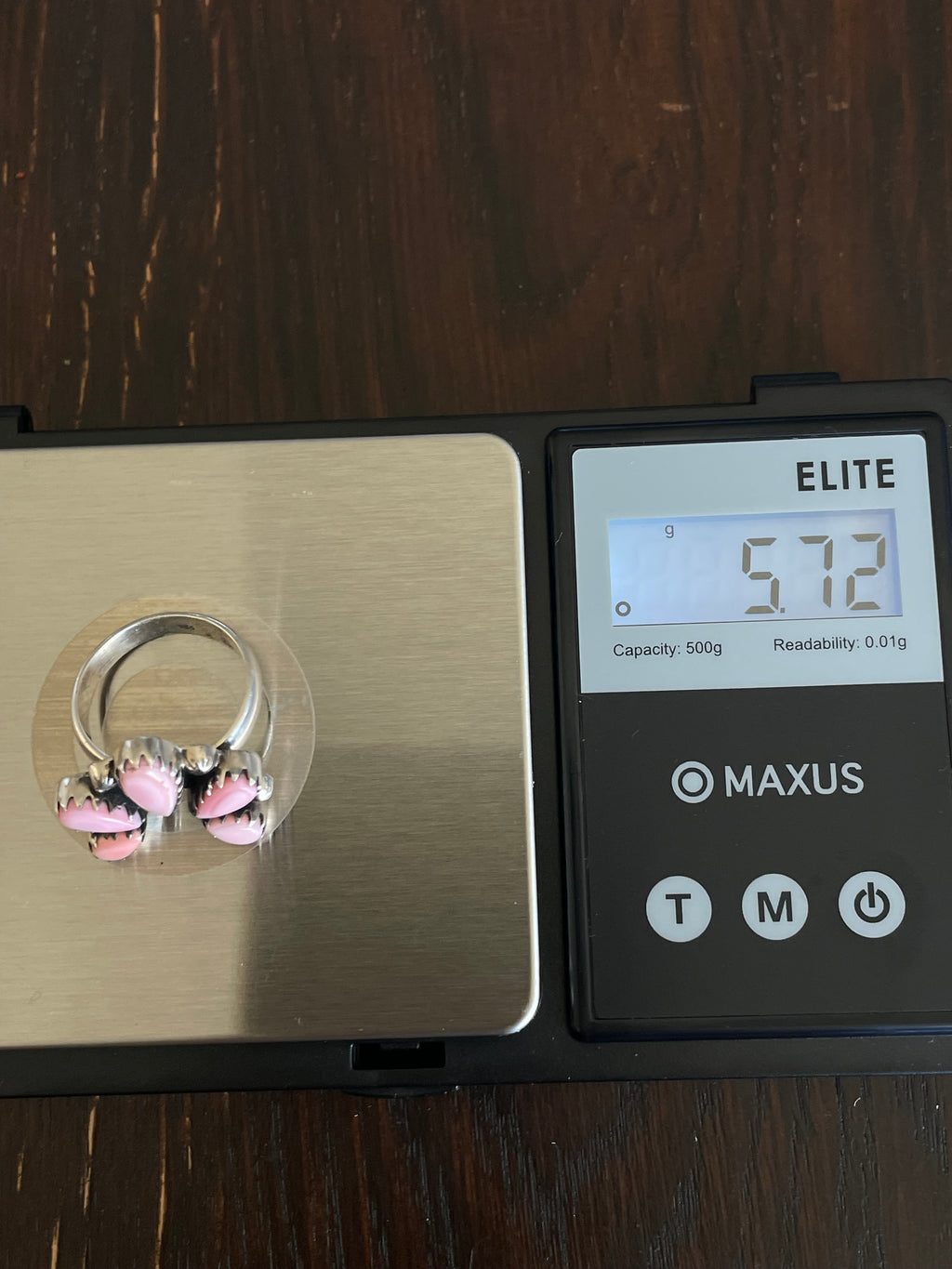 Pink Conch Naja Ring Size 7| Sterling Silver E925
