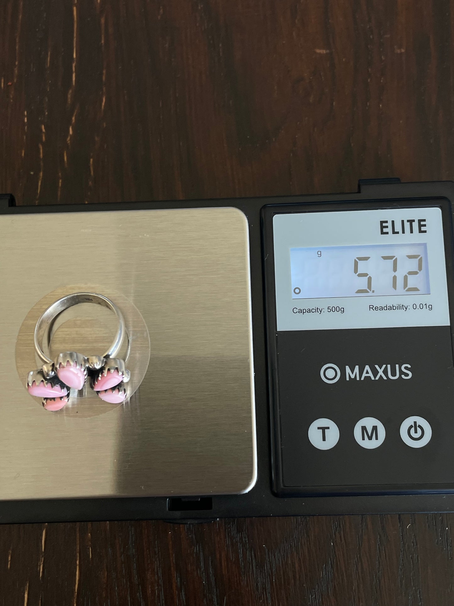 Pink Conch Naja Ring Size 7| Sterling Silver E925