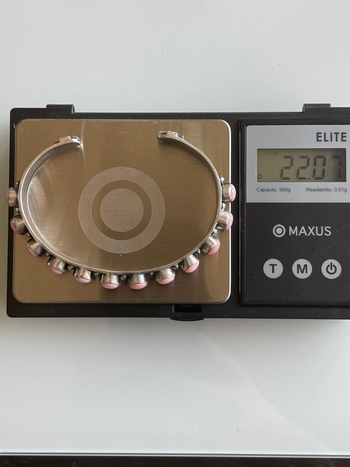 Pink Conch Row Cuff Bracelet | 925 Sterling Silver G747