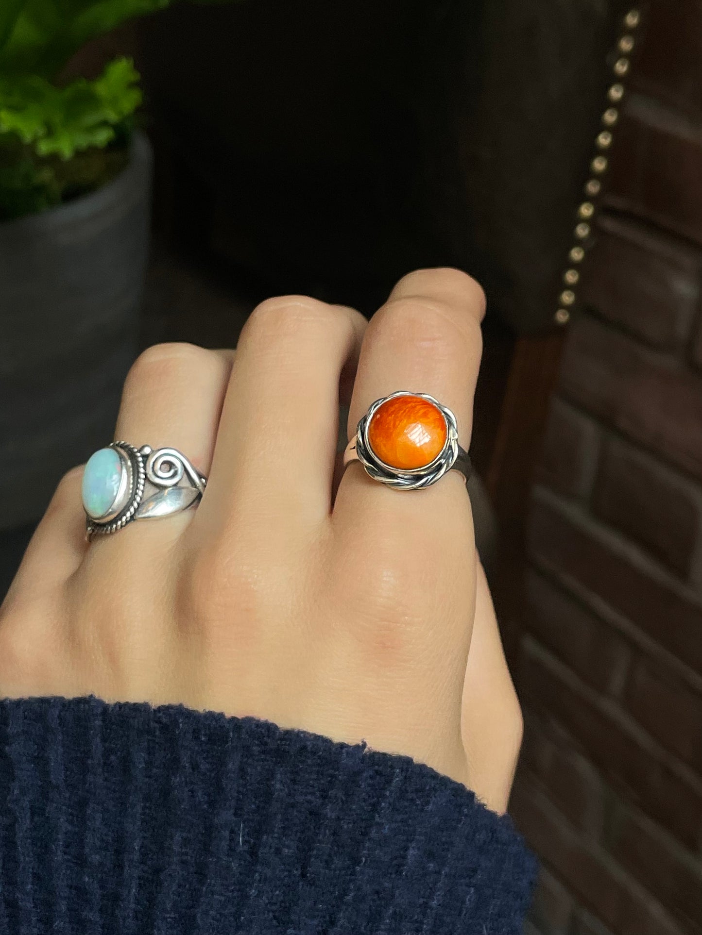 Spiny Oyster Ring Size 8| 925 Sterling Silver G209