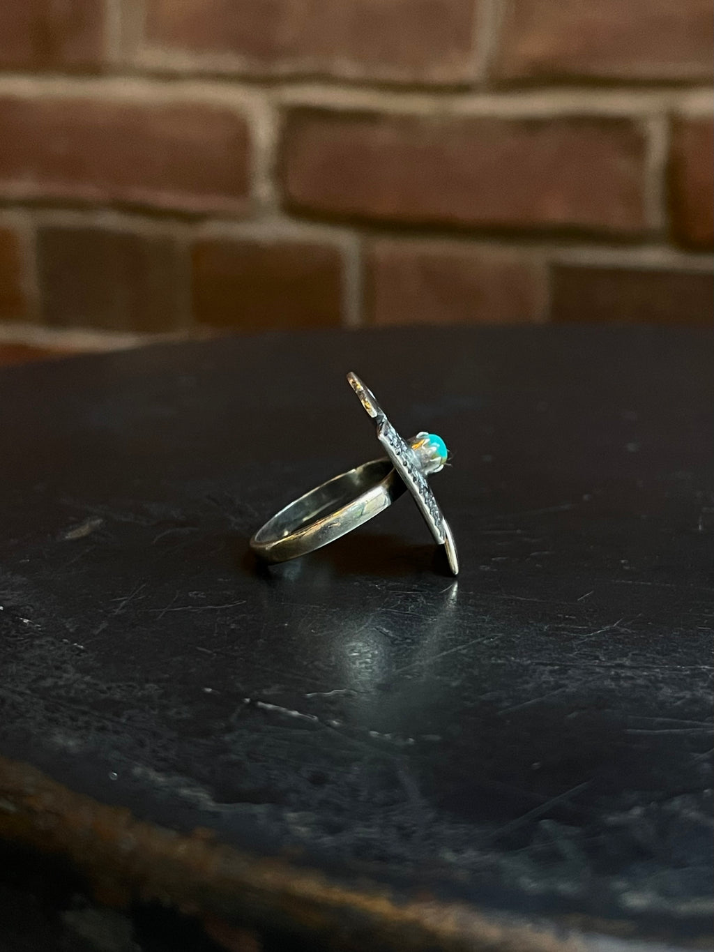 Turquoise Thunderbird Ring | 925 Sterling Silver Size 7 E471