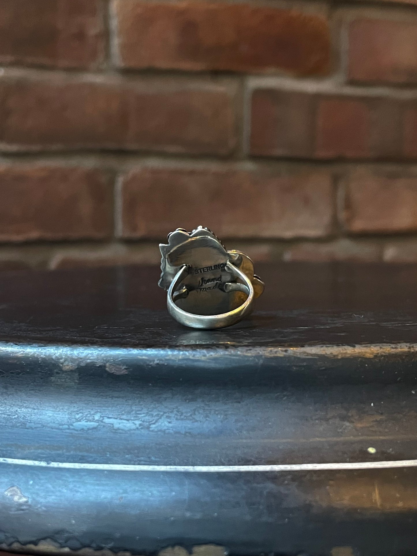 Turquoise Butterfly Floral Ring | 925 Sterling Silver Size 7 E430