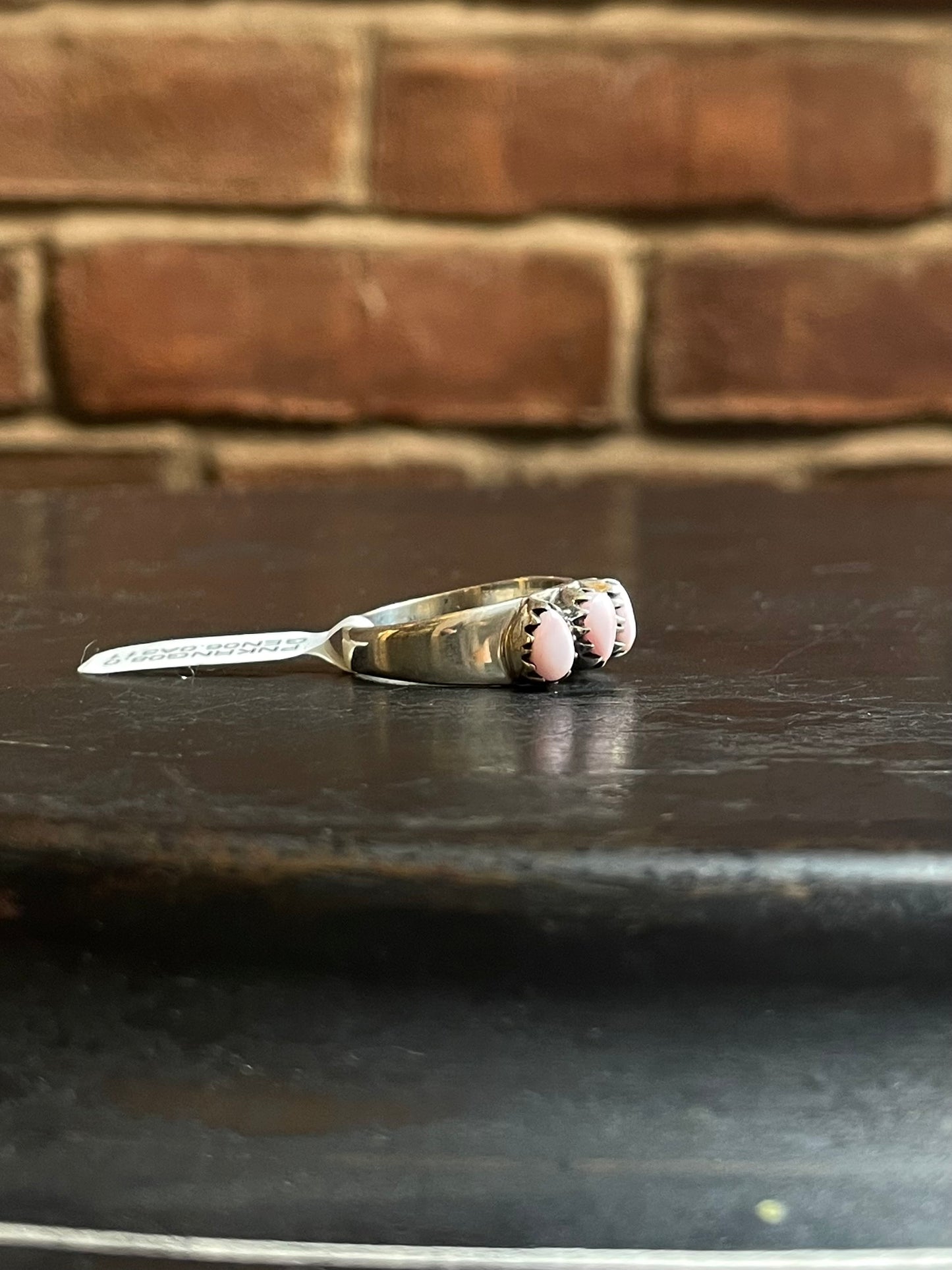 Pink Conch Ring | Sterling Silver | Size 8 | A311