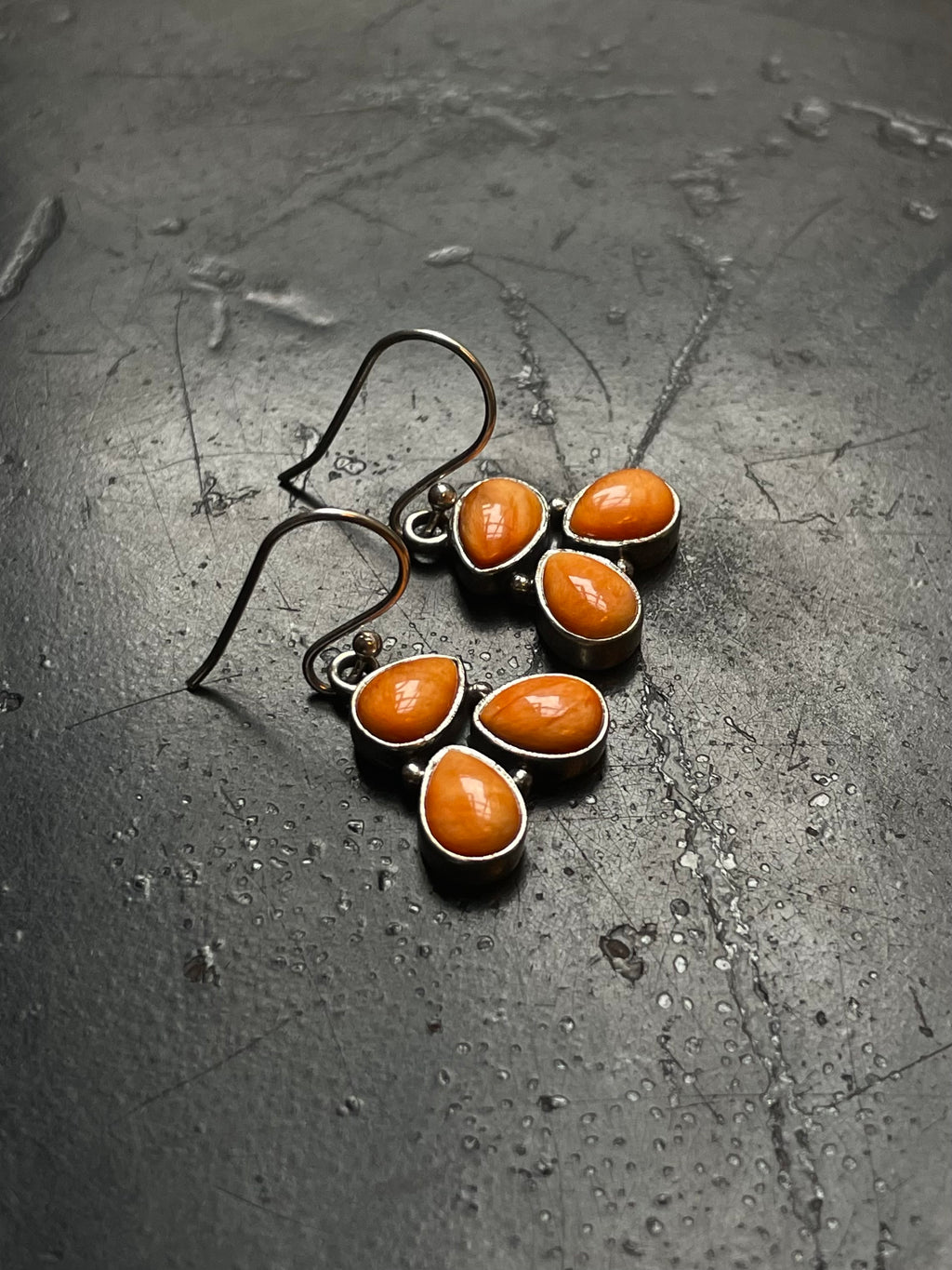 Spiny Oyster Hook Earrings | 925 Sterling Silver G249