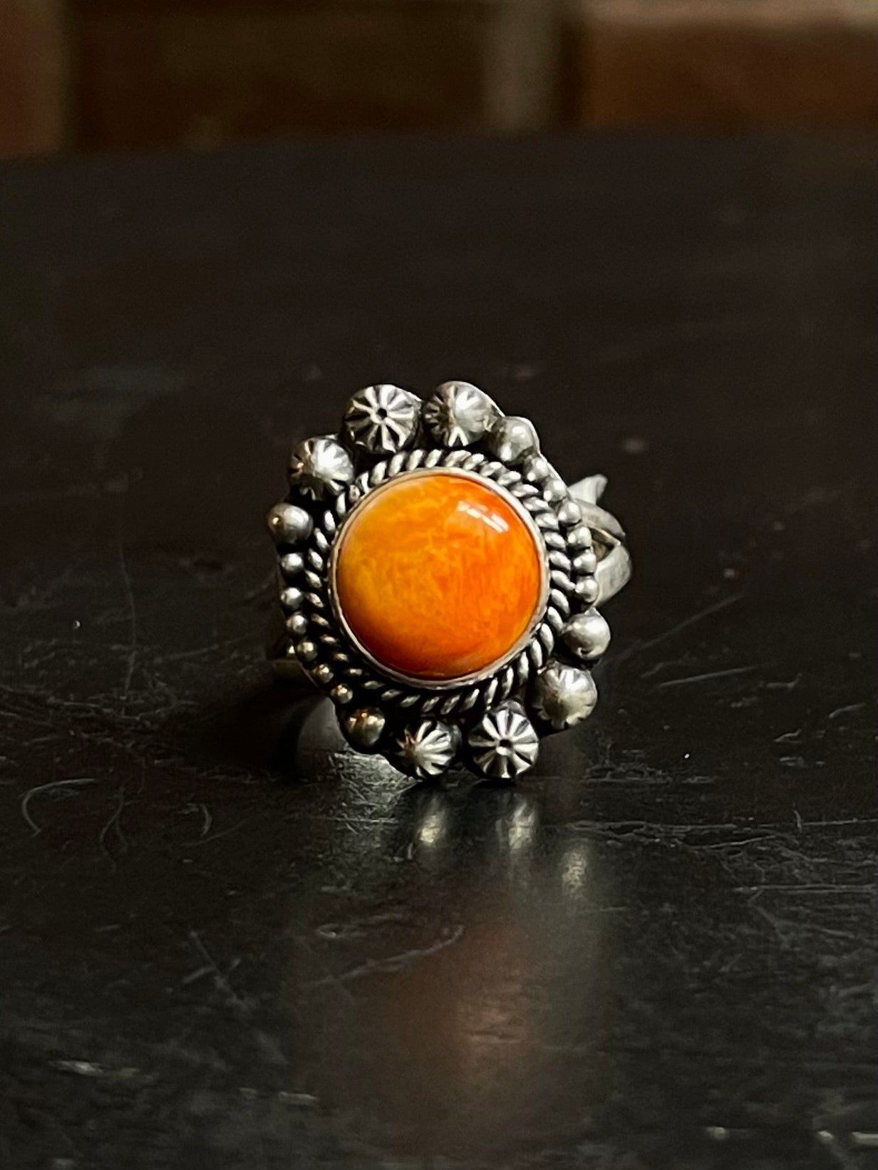 Spiny Oyster Ring | Sterling Silver | Size 7 | A025