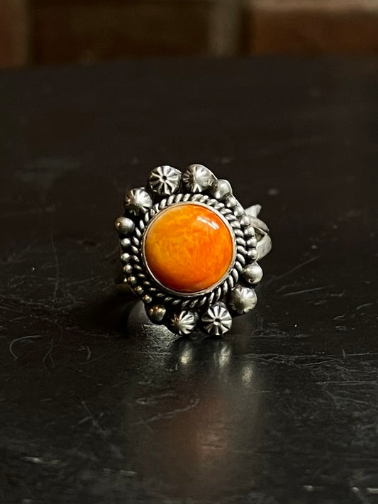 Spiny Oyster Ring | Sterling Silver | Size 7 | A025