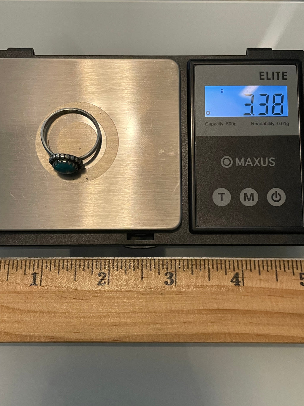 Kingman Turquoise Ring | Sterling Silver | Size 9 G364