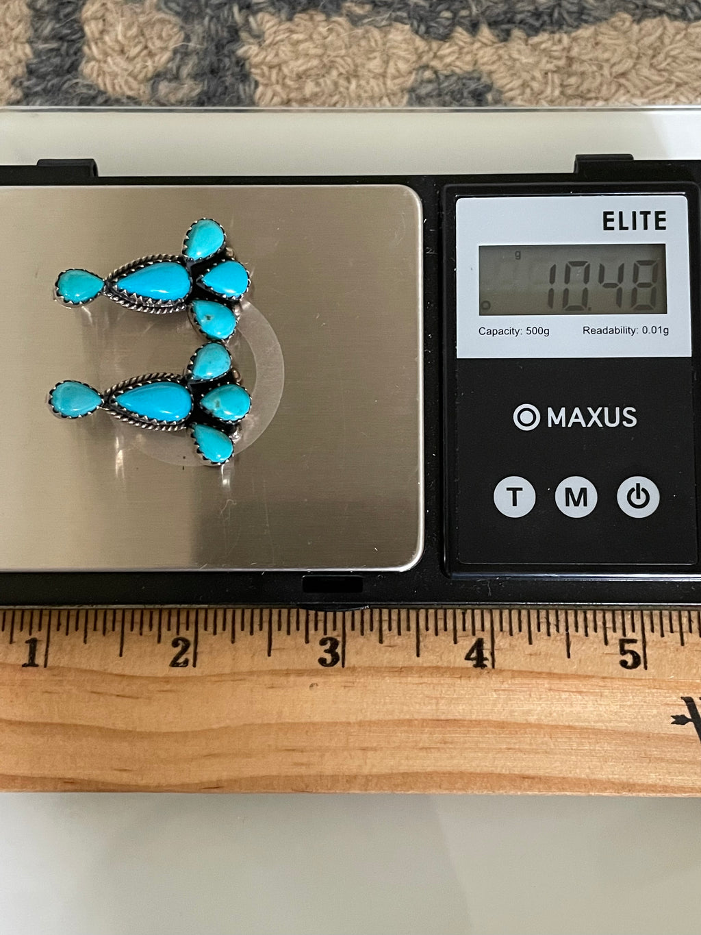 Kingman Turquoise Stud Earrings | 925 Sterling Silver G630