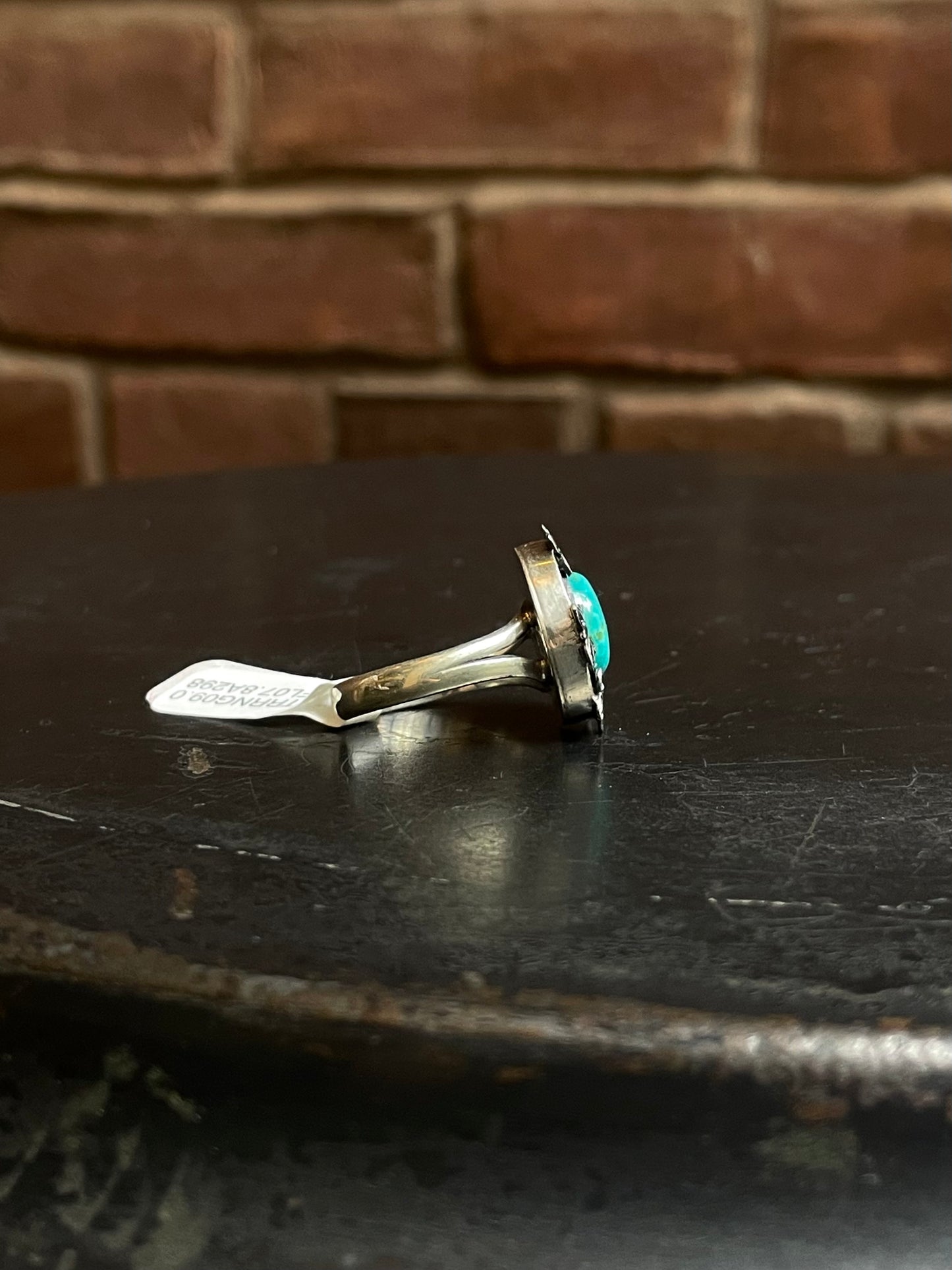 Kingman Turquoise Butterfly Ring | Sterling Silver | Size 9 | A298