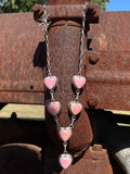 Pink Conch Heart Necklace | Sterling Silver G456