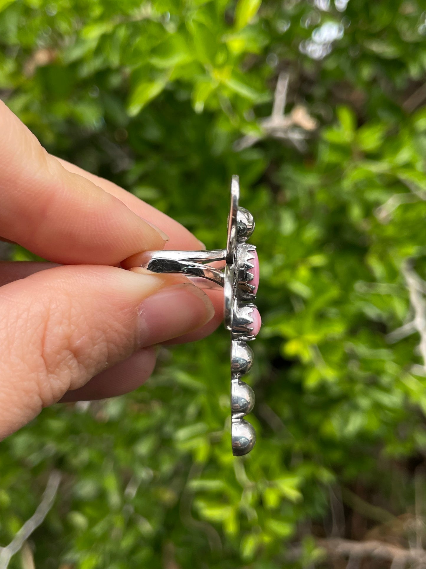 Pink Conch Dragonfly Ring Size 6 | 925 Sterling Silver B639