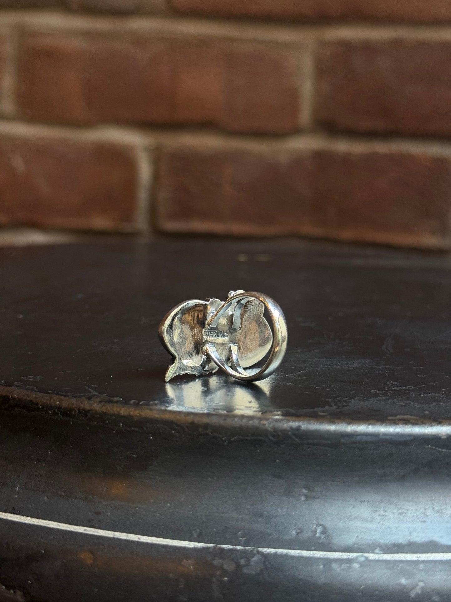 Spiny Oyster Leaf Ring | 925 Sterling Silver | Size 6.5 C216