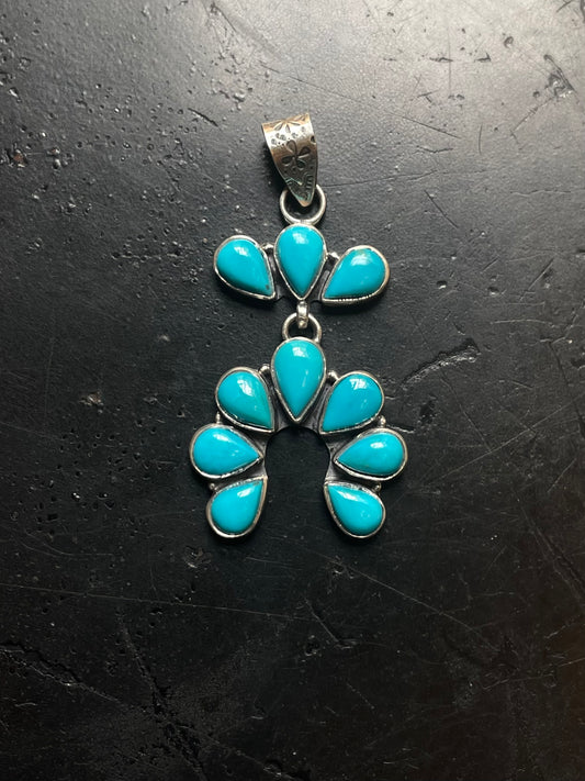 Turquoise Naja Pendant | 925 Sterling Silver E714