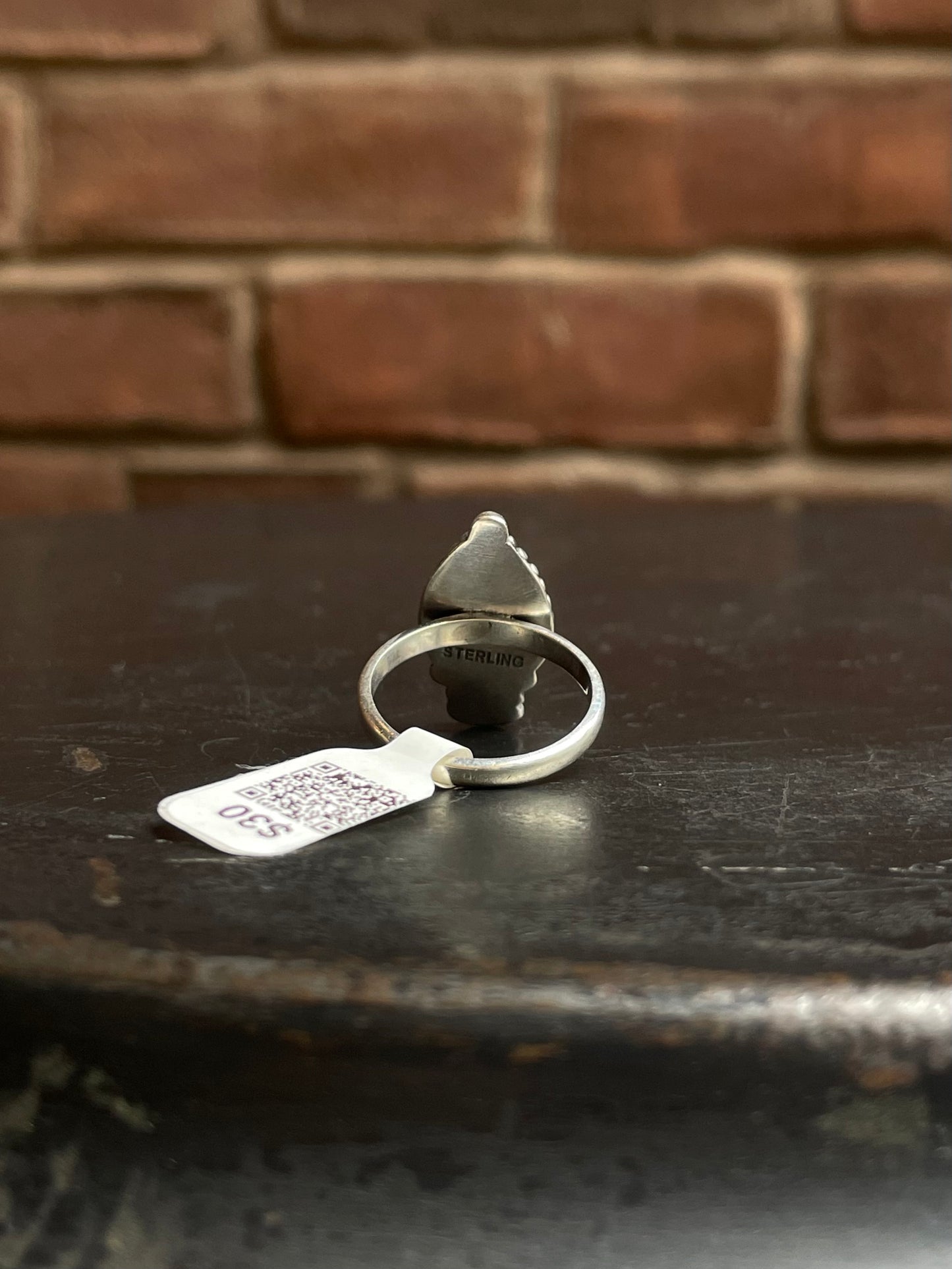 Dainty Pink Conch Ring | Sterling Silver | Size 6 | A433