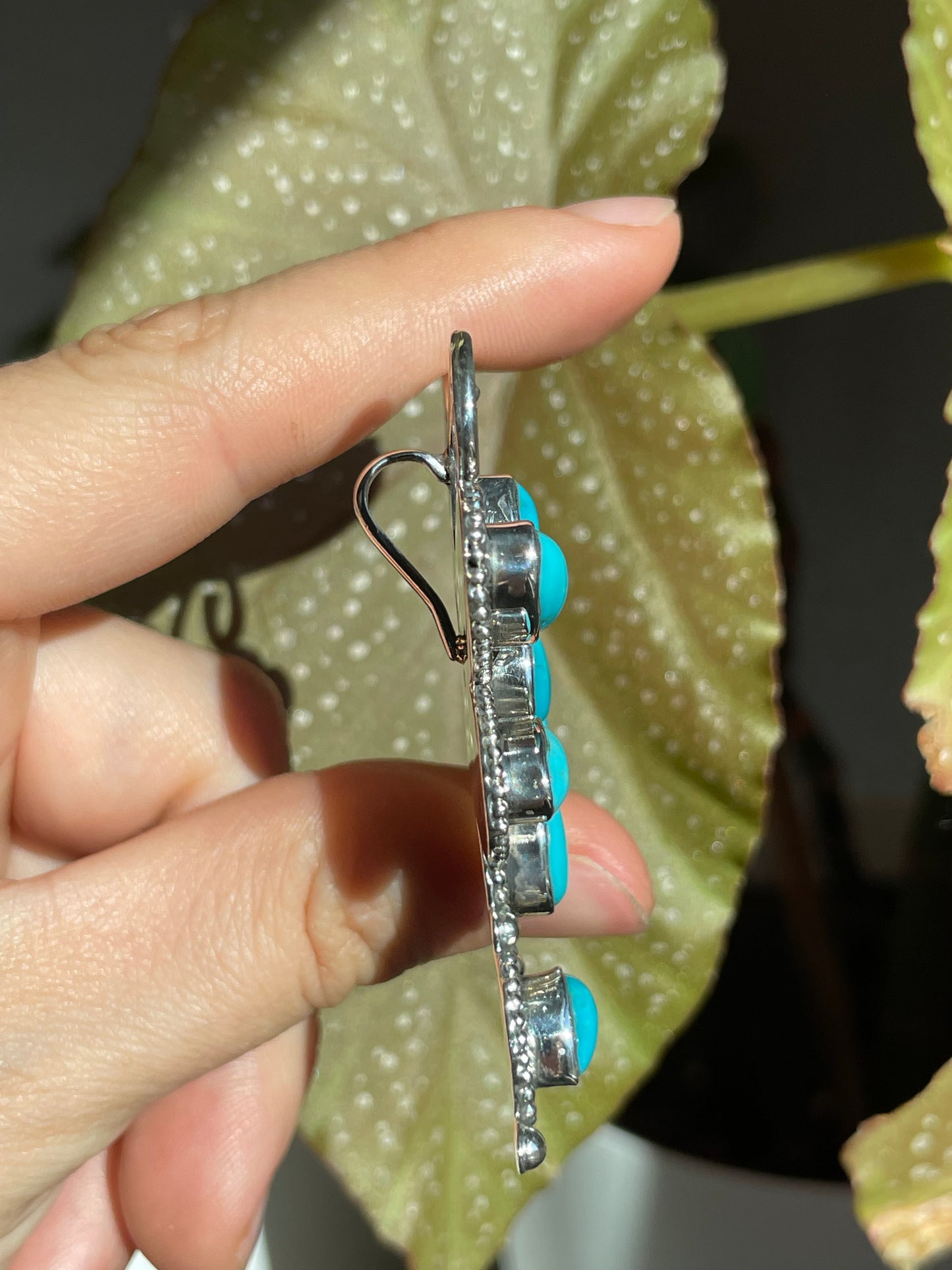 Turquoise Dragonfly Pendant | Sterling Silver 925 B859