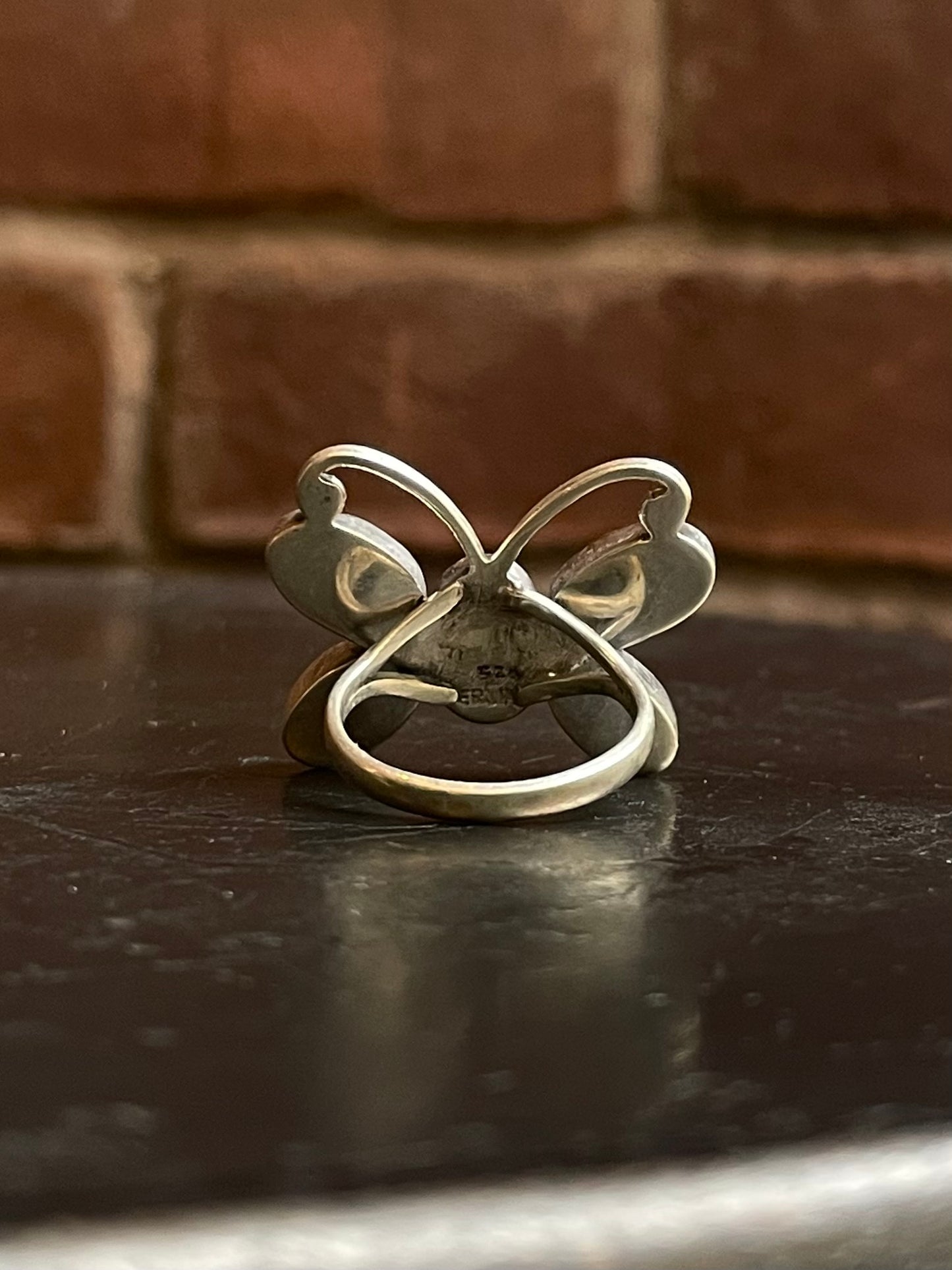 Kingman Turquoise Butterfly Ring Size 8 | 925 Sterling Silver G481