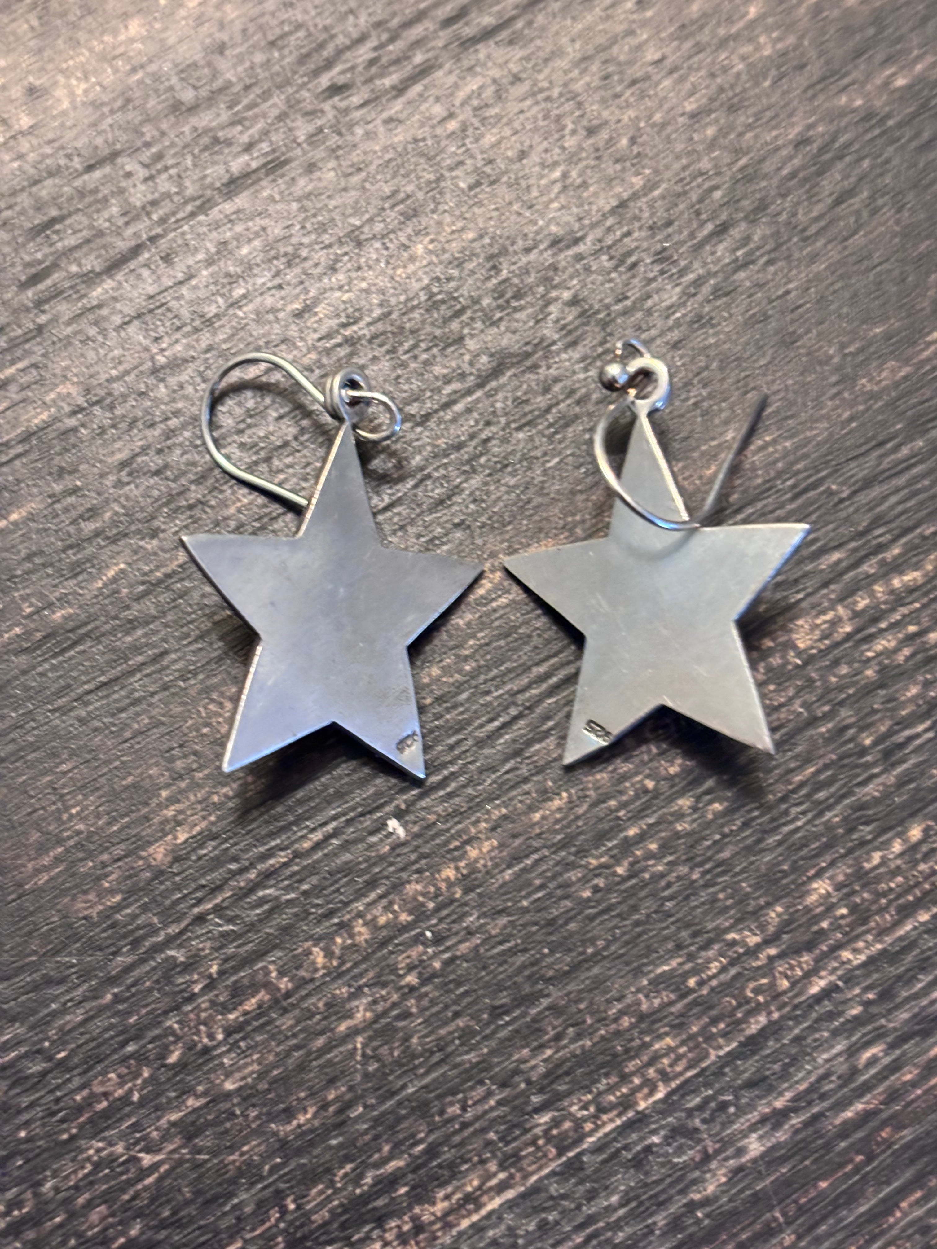 Spiny Oyster Star Dangle Earrings | 925 Sterling Silver A095