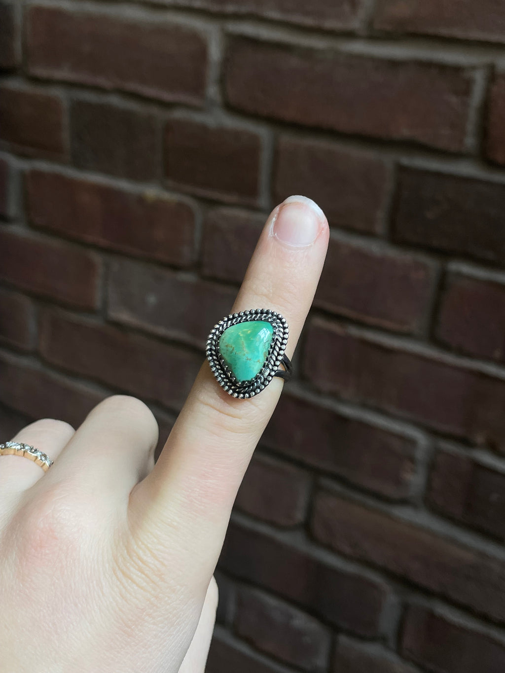 Kingman Turquoise Ring Size 7| 925 Sterling Silver Southwest E124