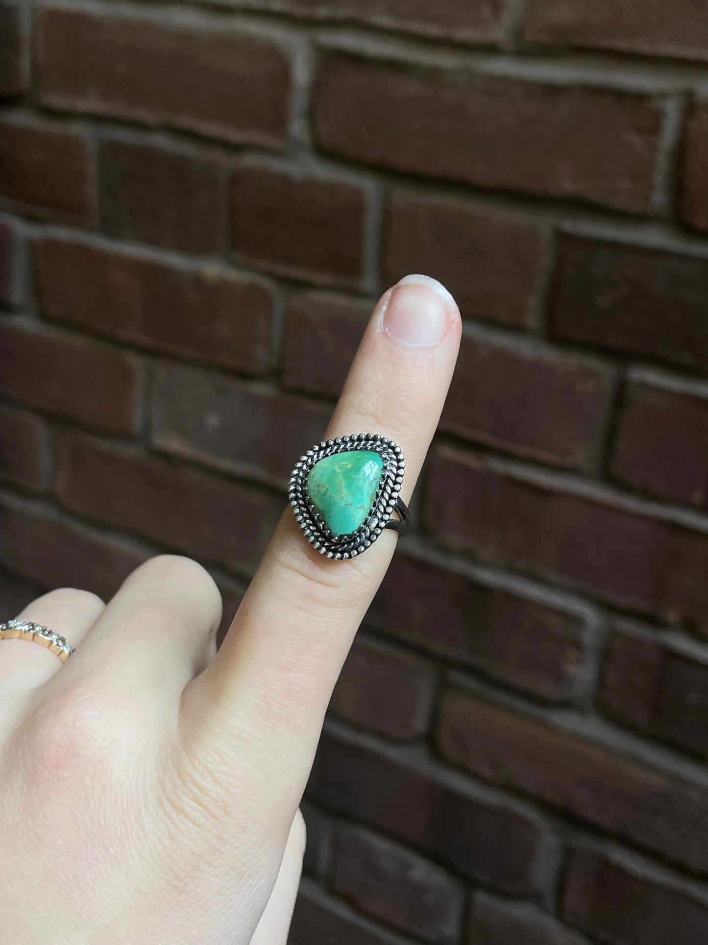 Kingman Turquoise Ring Size 7| 925 Sterling Silver Southwest E124