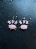 Pink Conch Paw Earrings | 925 Sterling Silver E387