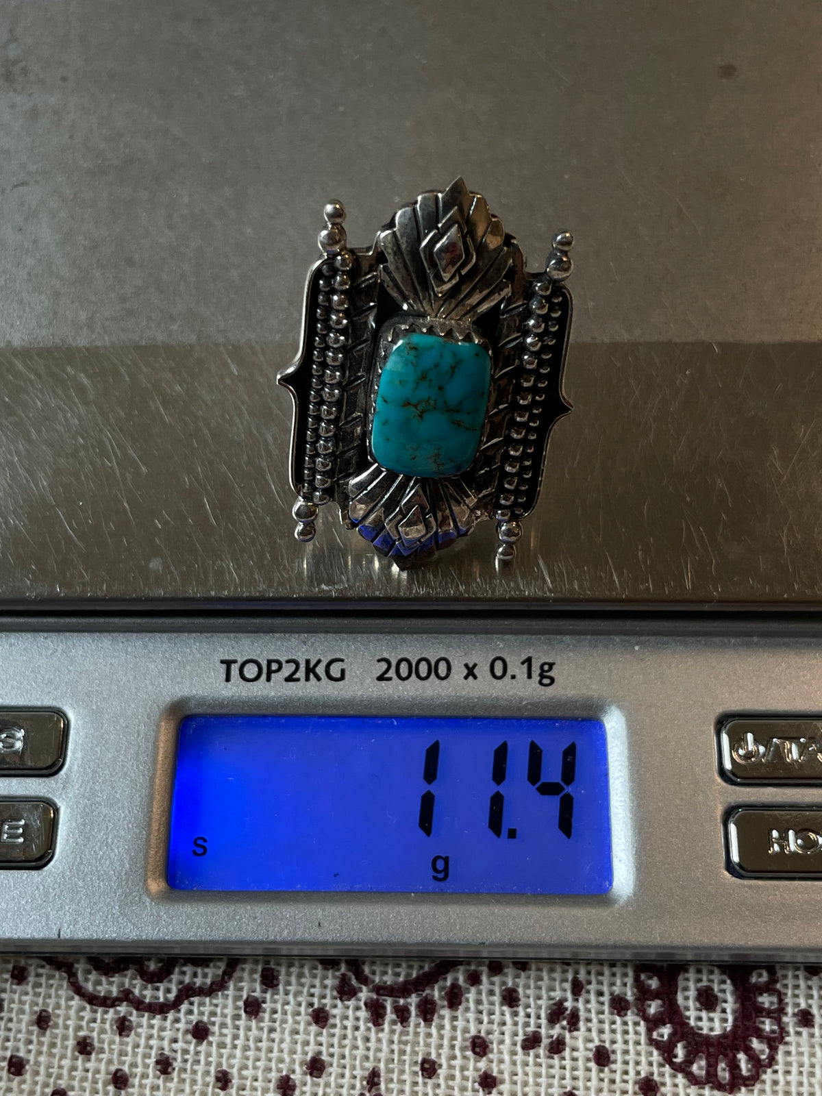 Turquoise Ring Size 9 | 925 Sterling Silver C933