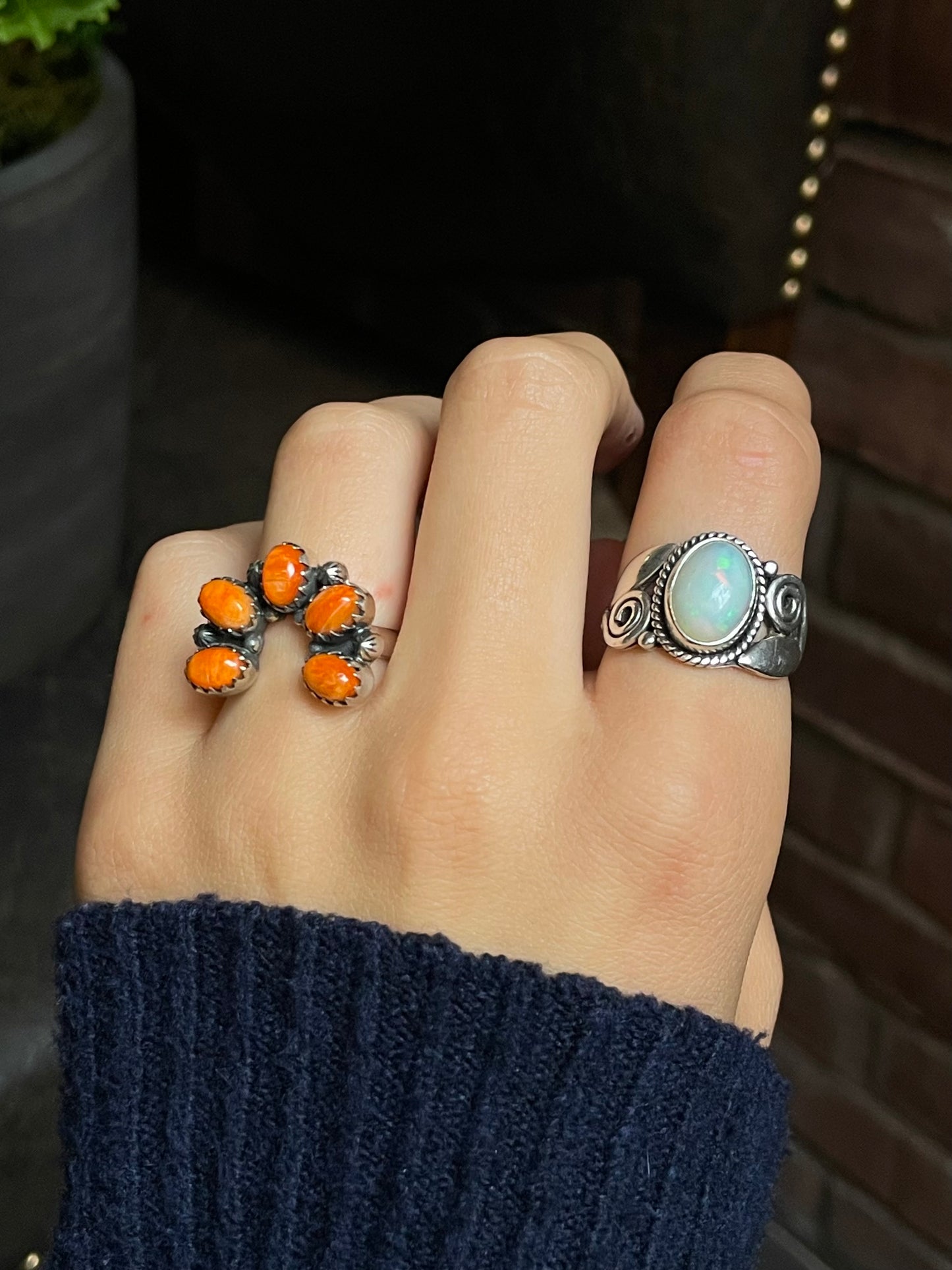 Spiny Oyster Naja Ring Size 6.75 | 925 Sterling Silver  G213