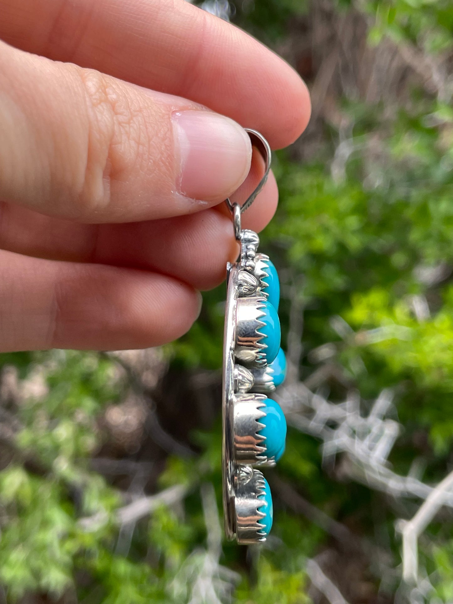 Turquoise Naja Pendant | Sterling Silver 925 B730