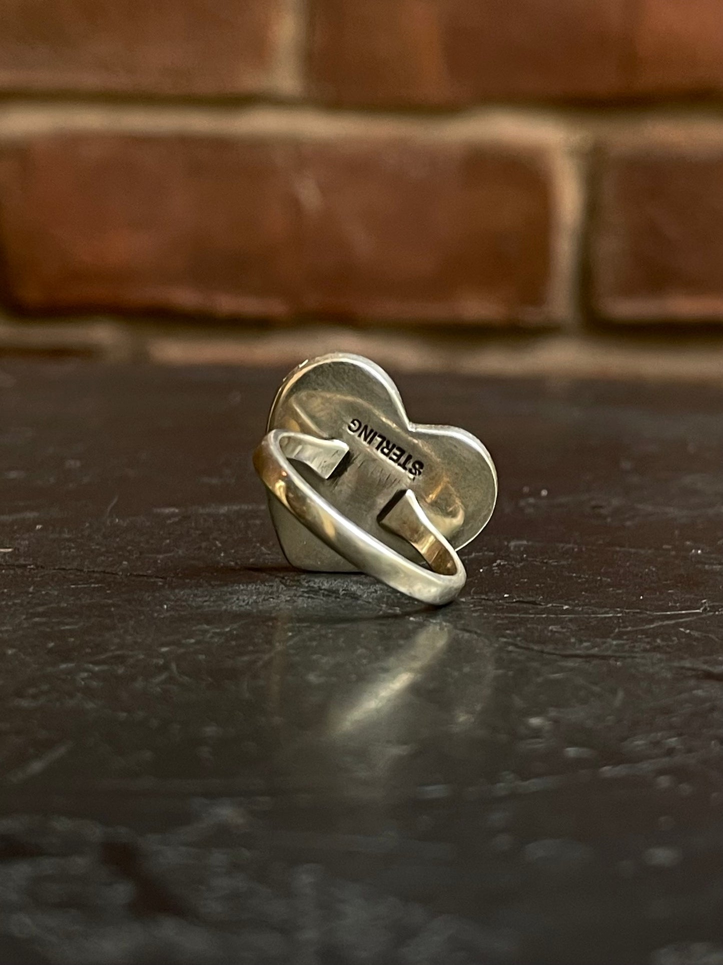 Turquoise Heart Ring Size 6.75 | 925 Sterling Silver G293