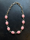 Pink Conch Link Bracelet | Sterling Silver E836