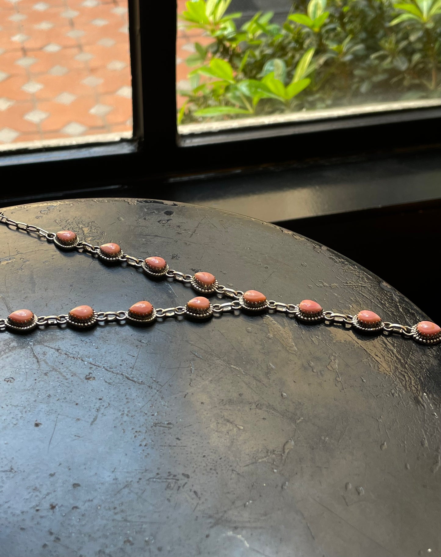 Pink Conch Necklace | 925 Sterling Silver E981