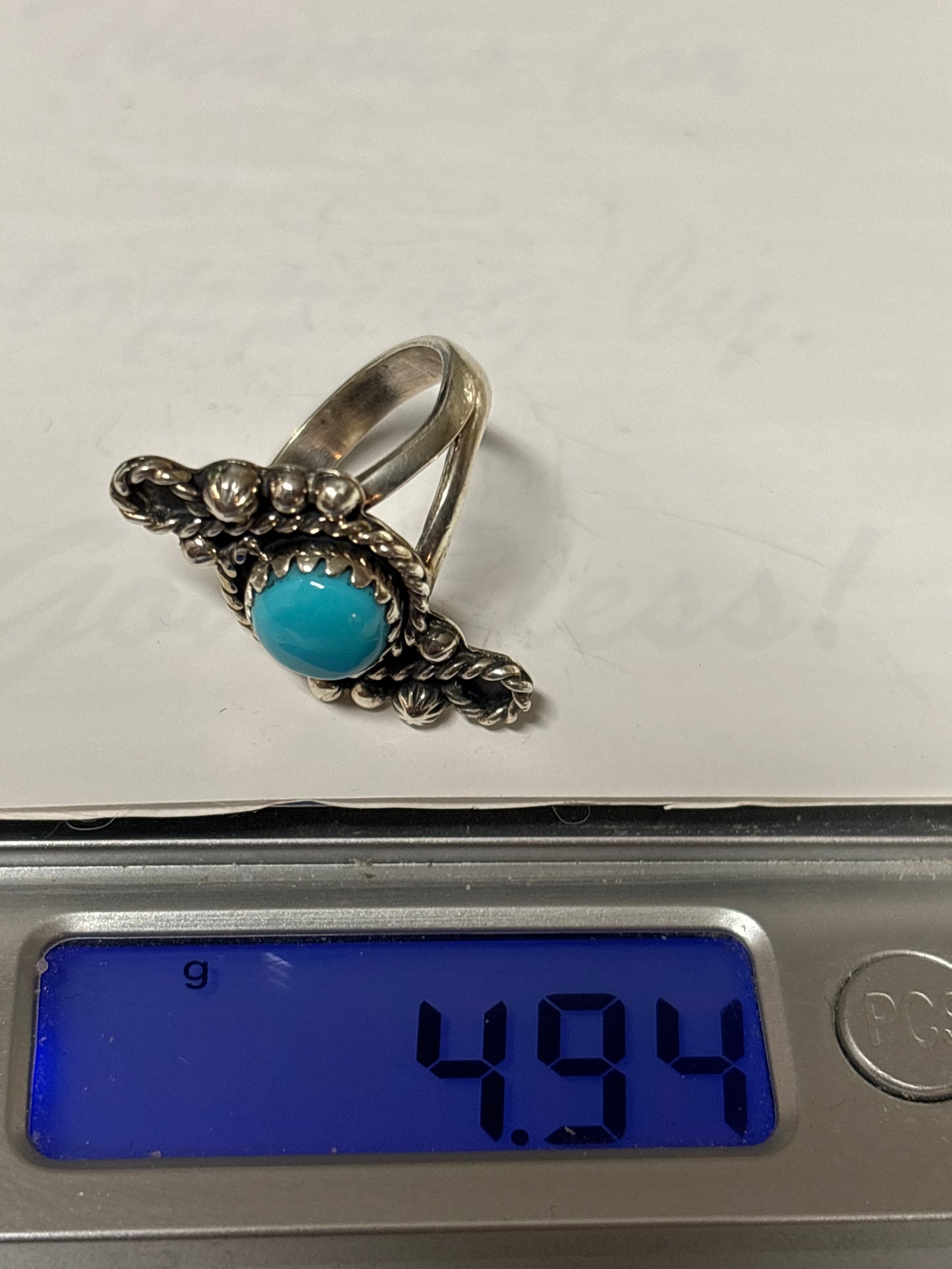 Turquoise Ring Size 6.5 | 925 Sterling Silver C880