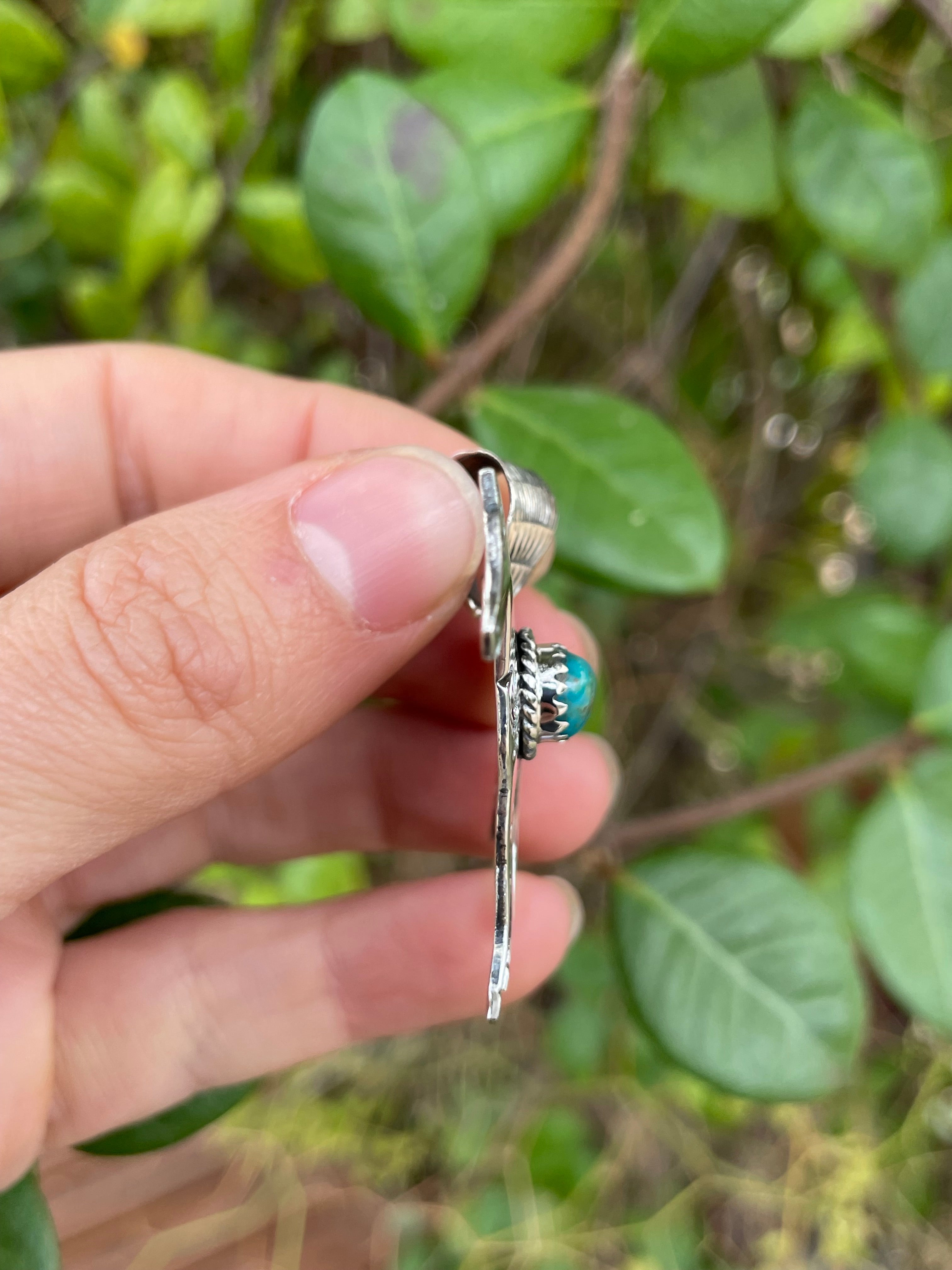 Turquoise Horse Pendant | 925 Sterling Silver B980
