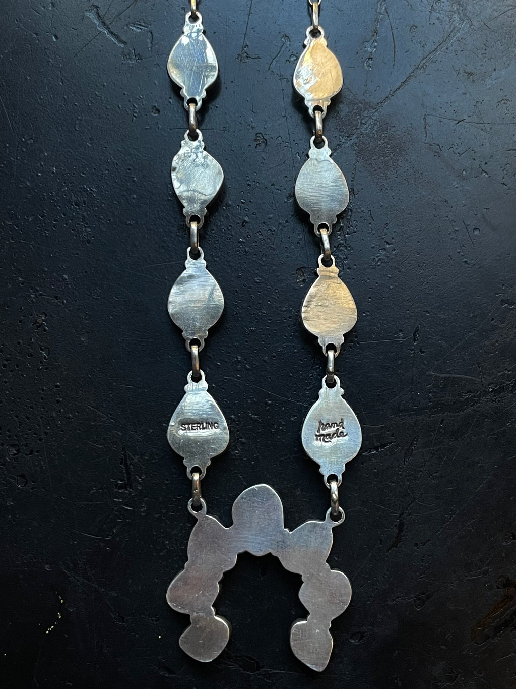 Kingman Turquoise Naja Necklace | 925 Sterling Silver G397