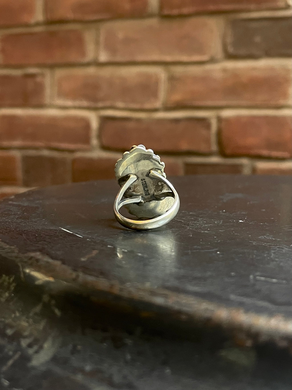 Pink Conch Feather Ring Size 8 | Sterling Silver E910