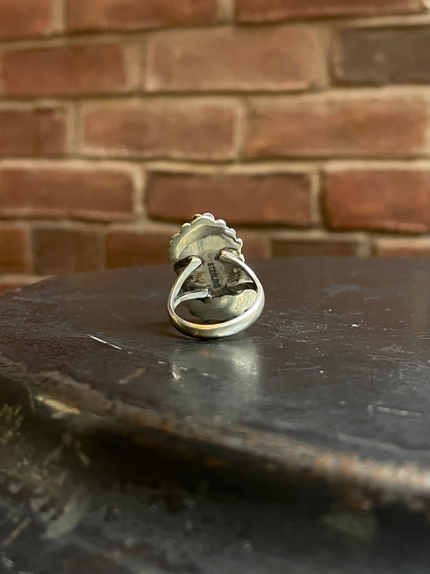 Pink Conch Feather Ring Size 8 | Sterling Silver E910
