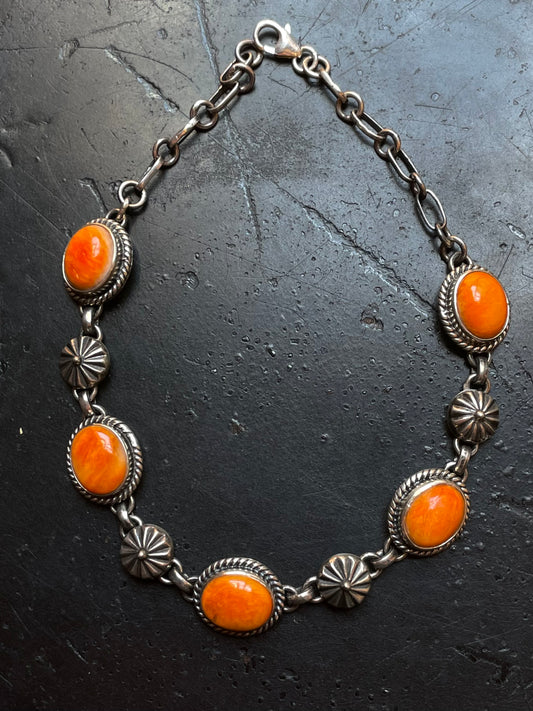 Spiny Oyster Link Bracelet | Sterling Silver G441