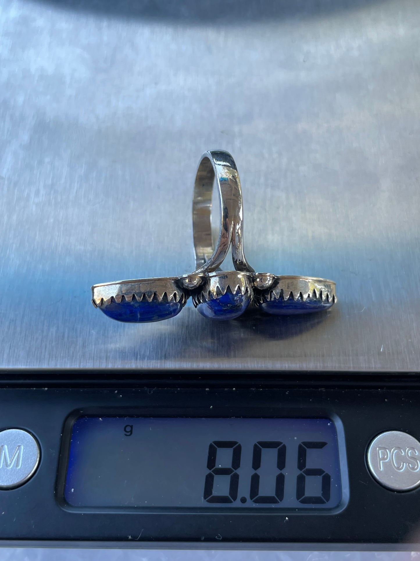 Lapis Ring | 925 Sterling Silver | Size 9 B948