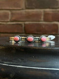 Pink Conch Cuff Bracelet | Sterling Silver | A779